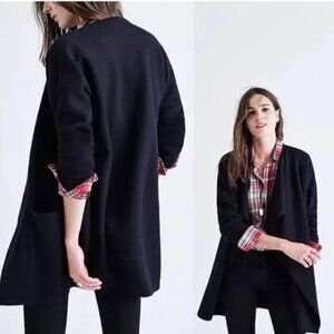 Madewell Black Merino Wool Meridian Sweater Jacket